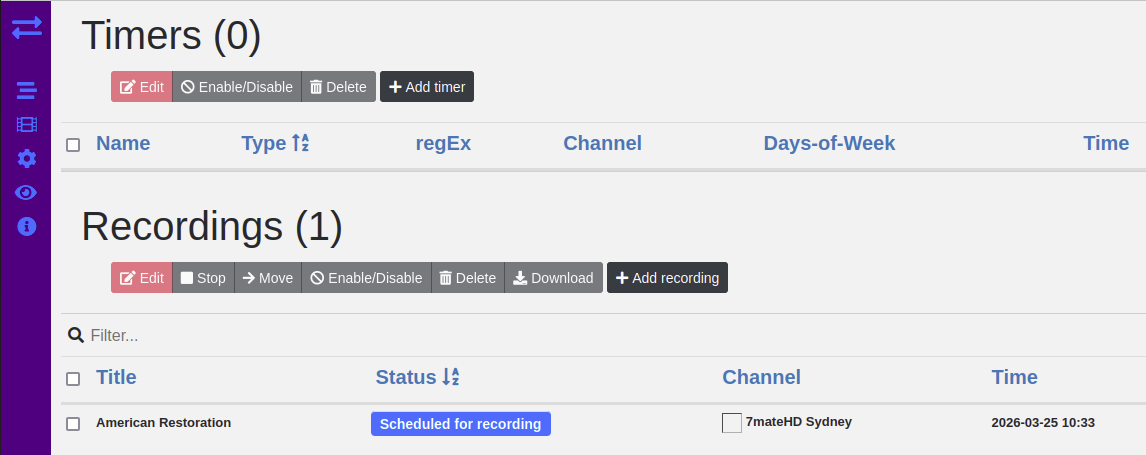 Replacing Web UI framework - Tvheadend.org
